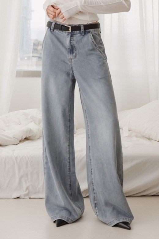 質感天絲水洗牛仔長褲