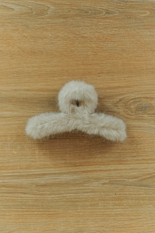 柔軟毛絨造型髮夾