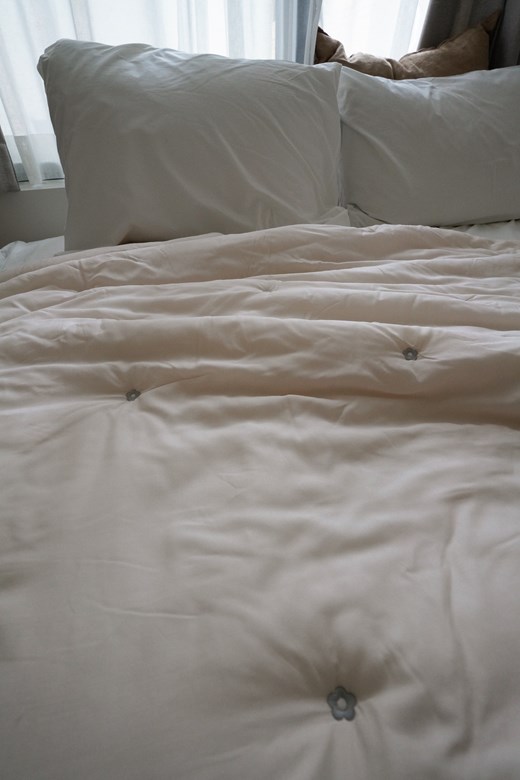 刺繡小花四季被(刷毛/S)