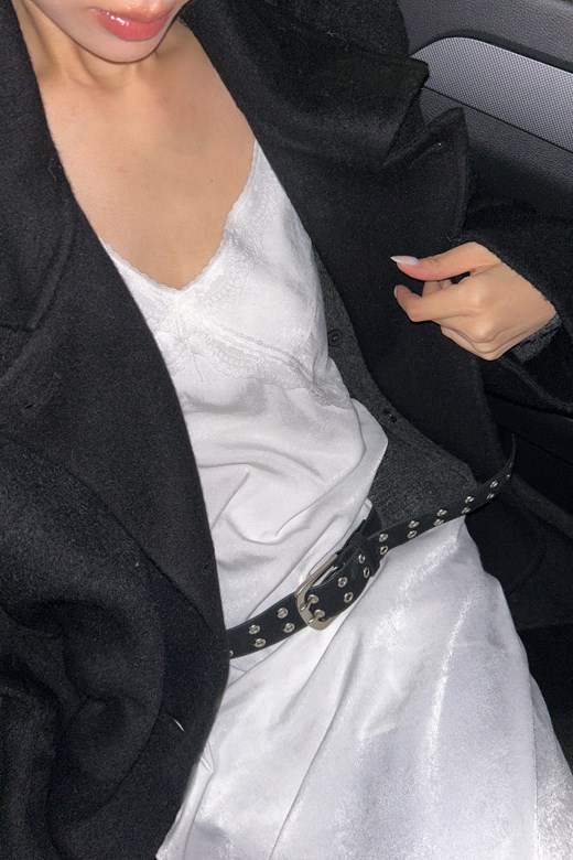 19 Contour Loop 雙環孔麂皮皮帶