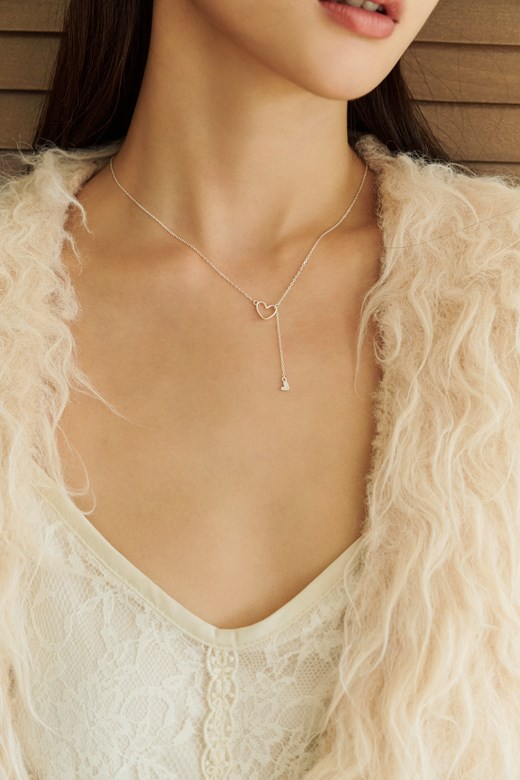 S925氣質簍空愛心細項鍊