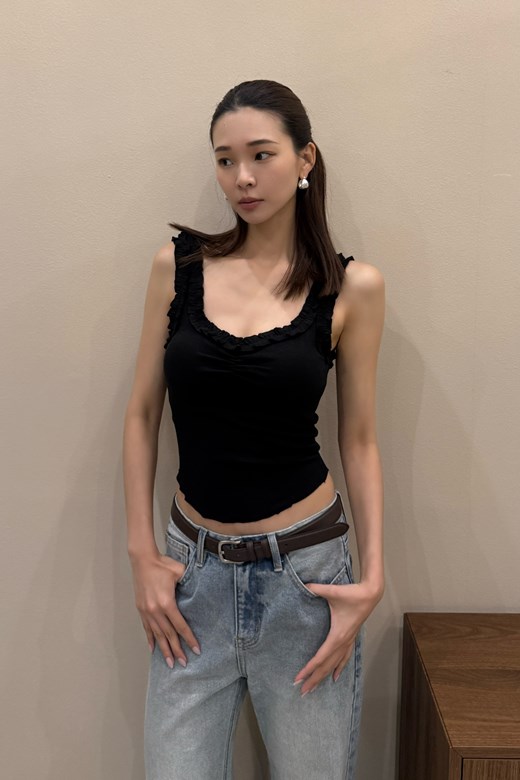 05 荷葉滾邊BRA TOP背心