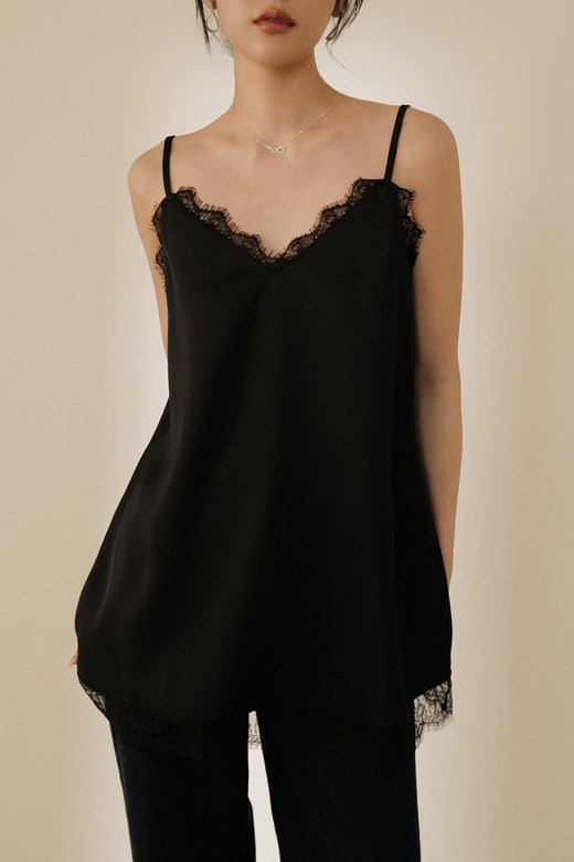 睫毛蕾絲緞面短洋裝