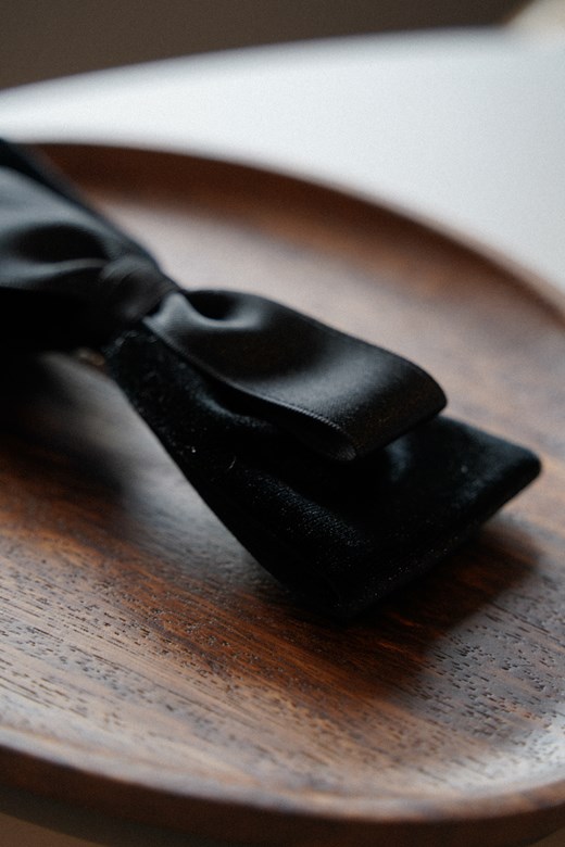 絲絨高級氣質蝴蝶結髮夾（許妍同款）