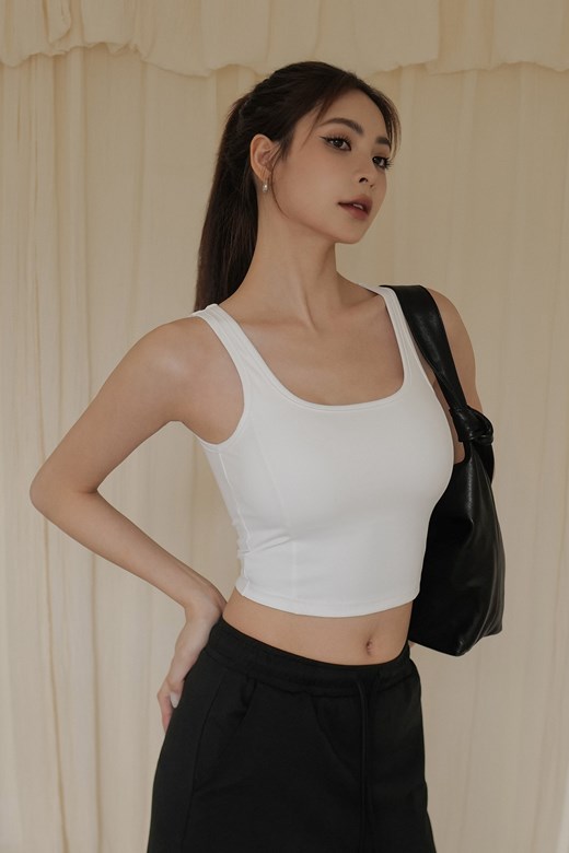 輕塑高彈U領BRA TOP背心