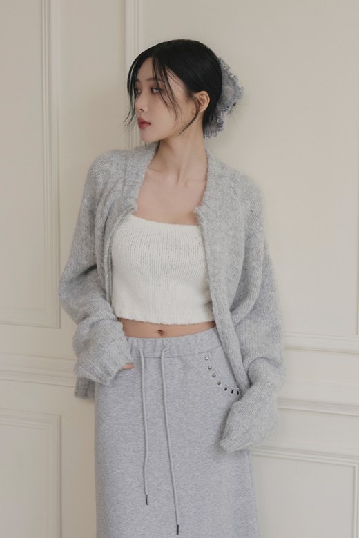 慵懶毛茸毛衣外套