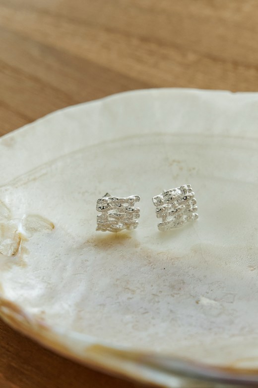 36 晶鑽立體不規則耳環