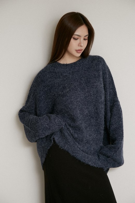 柔軟純色針織毛衣