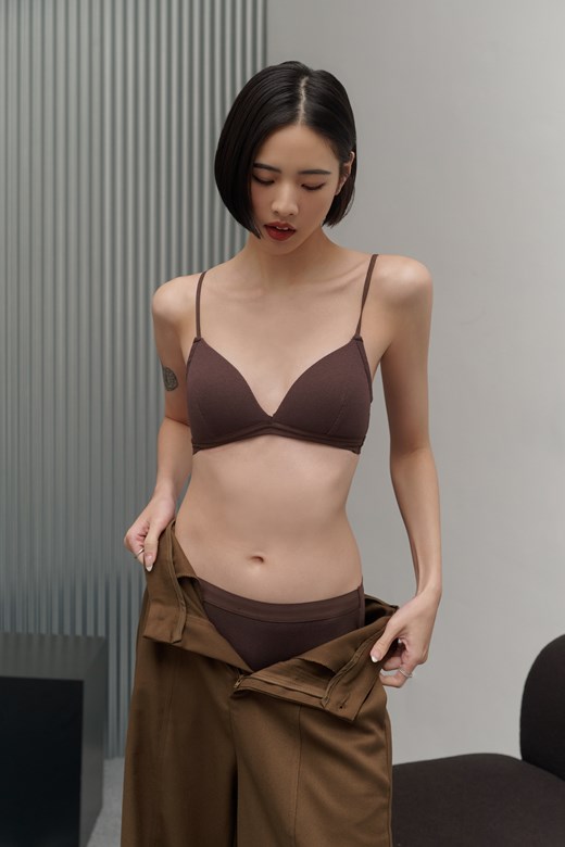 極簡羅紋三角BRA TOP內衣
