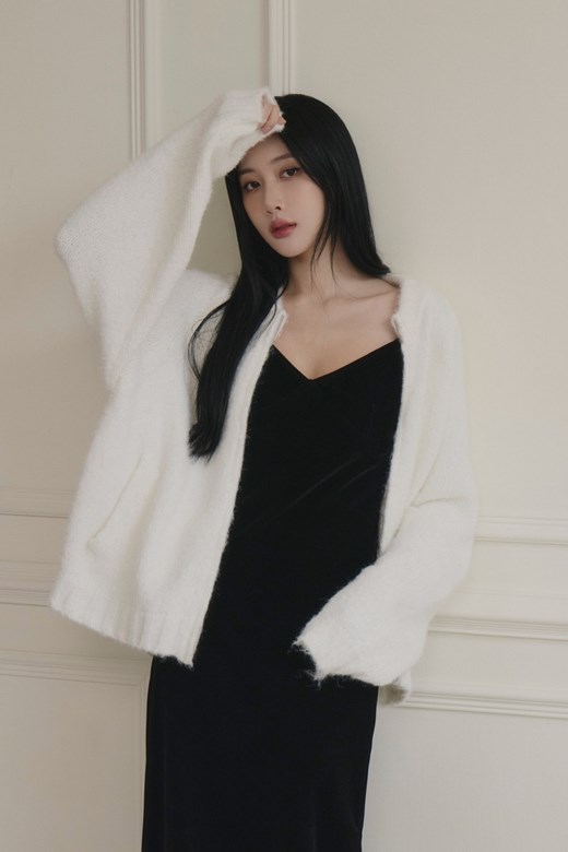 慵懶毛茸毛衣外套