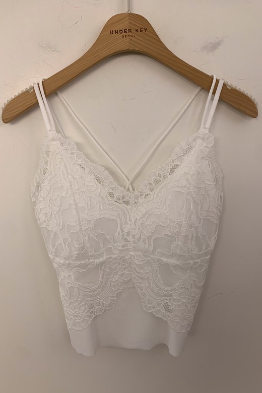 冰膚美背交叉蕾絲背心BRA TOP