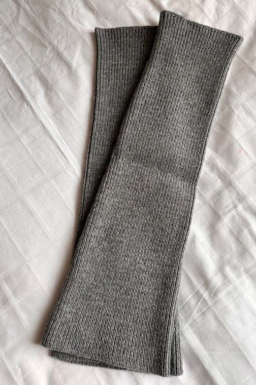 羊毛直紋針織襪套