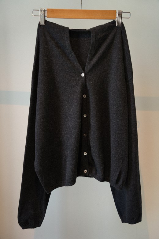 連帽針織開襟外套