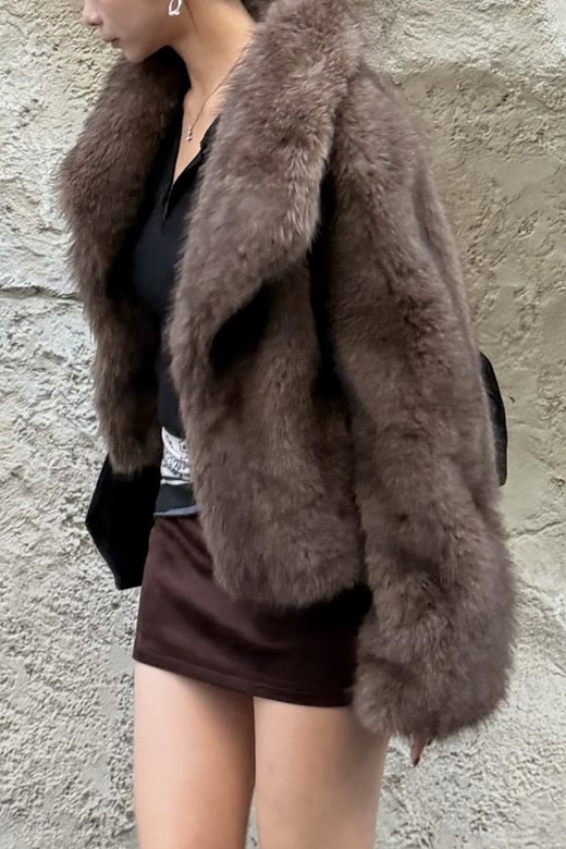 Madame Luxe 貴婦感絨毛外套