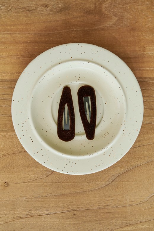 34 時髦絲絨小髮夾(一對)