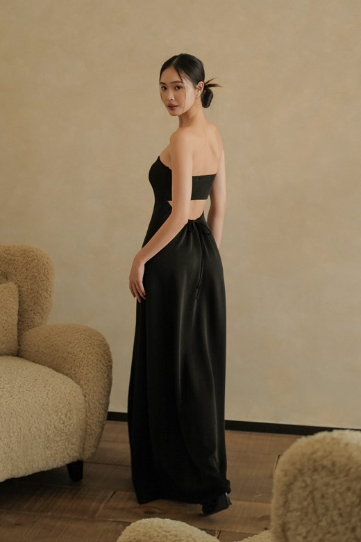 輕柔棉美背綁帶BRA TOP長洋裝