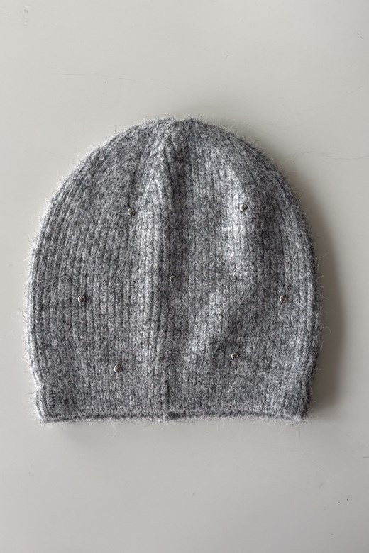 時髦鉚釘針織毛帽