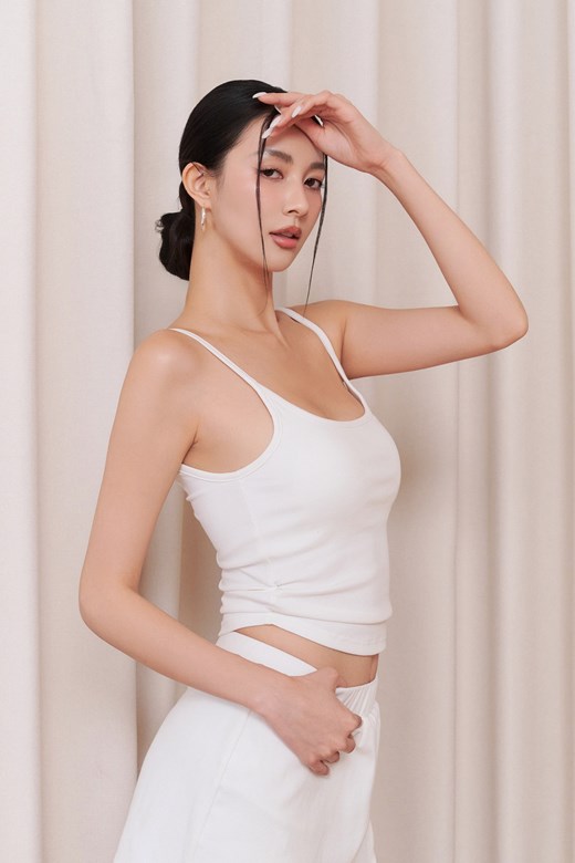 -3kg激瘦涼感細肩側抓皺BRA TOP背心