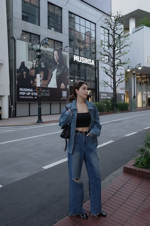 百搭鬆弛感牛仔褲