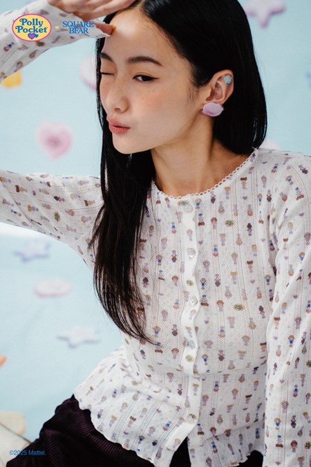 SQB x Polly Pocket Lucky Shapes Cardigan