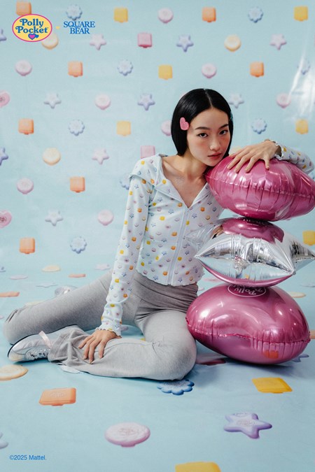 SQB x Polly Pocket Mini Pockets Zip-Up Jacket