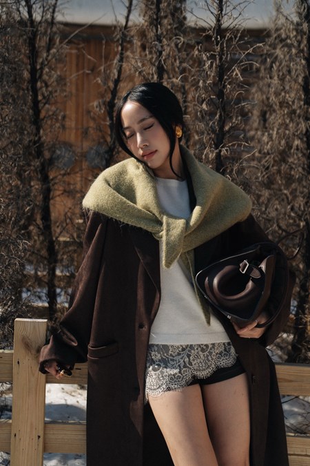 Frosted Holidays Knit Scarf