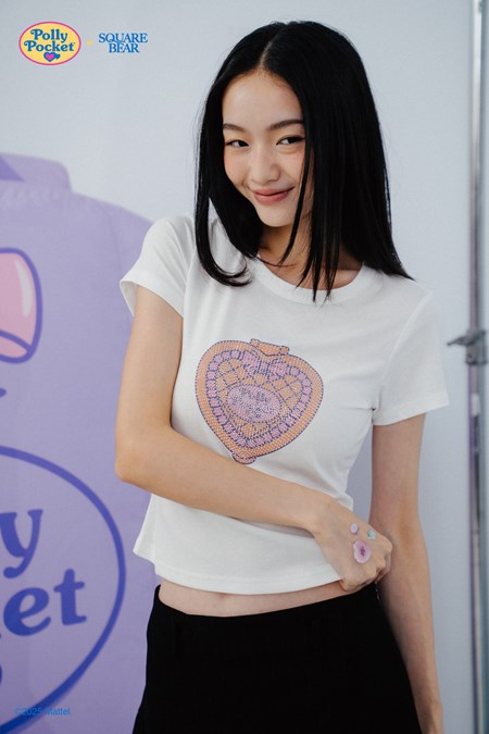 SQB x Polly Pocket Rhinestone Tee