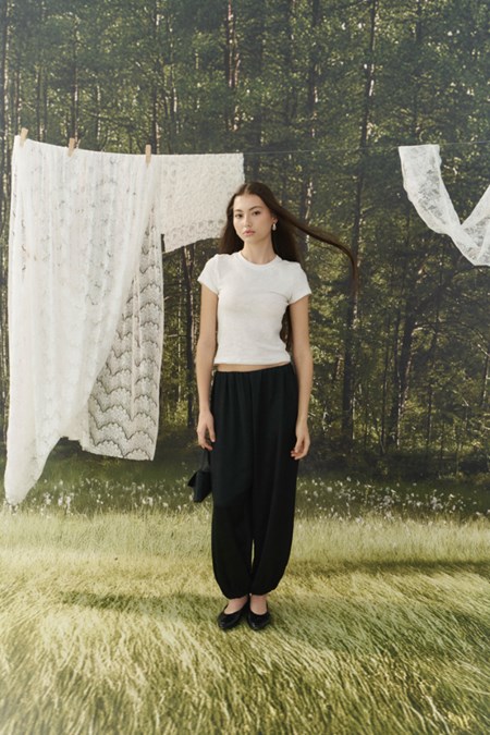 Pleated Balloon Pants