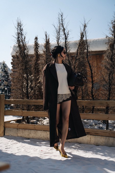 Slate Line Faux Suede Coat