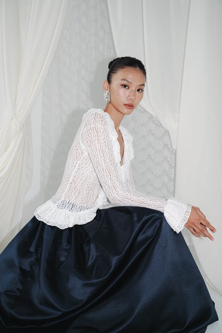 SQB Soirée Ruffled Cardigan