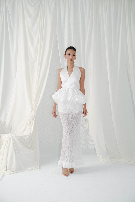 SQB Soirée Ruffled Maxi Skirt