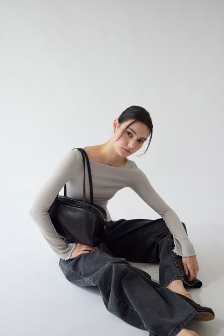 SQB x YV Sugar Veil Tencel-Wool Blend Top