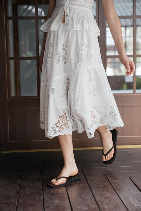 Soft Departure Eyelet Skirt