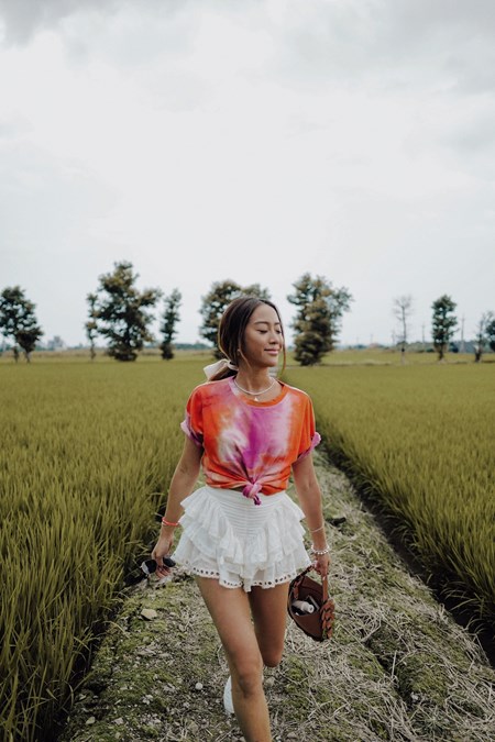 渲染棉質寬鬆TEE