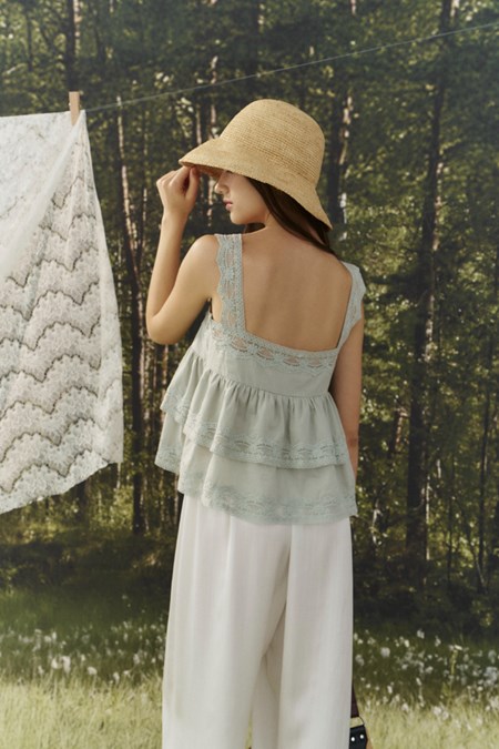 Golden Nomad Lace Top
