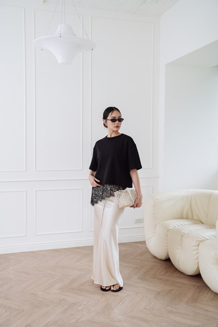 Never Not Satin Skirt