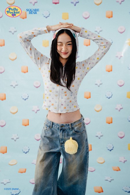 SQB x Polly Pocket Mini Pockets Zip-Up Jacket