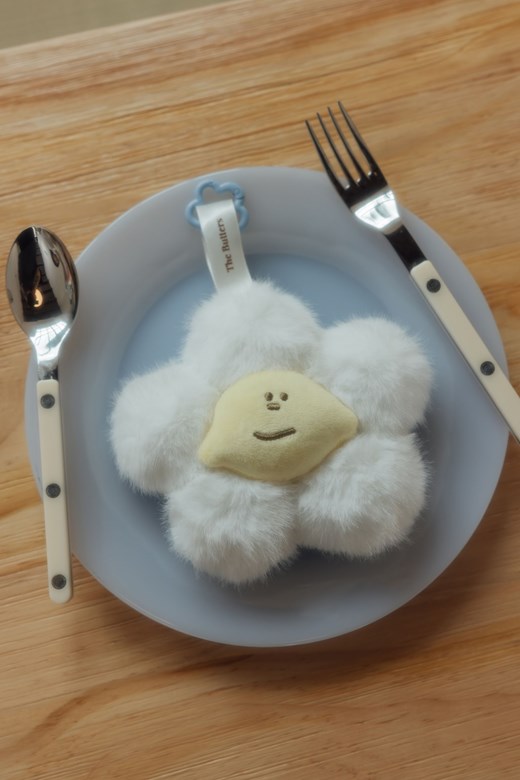 檸檬小子花朵絨毛吊飾