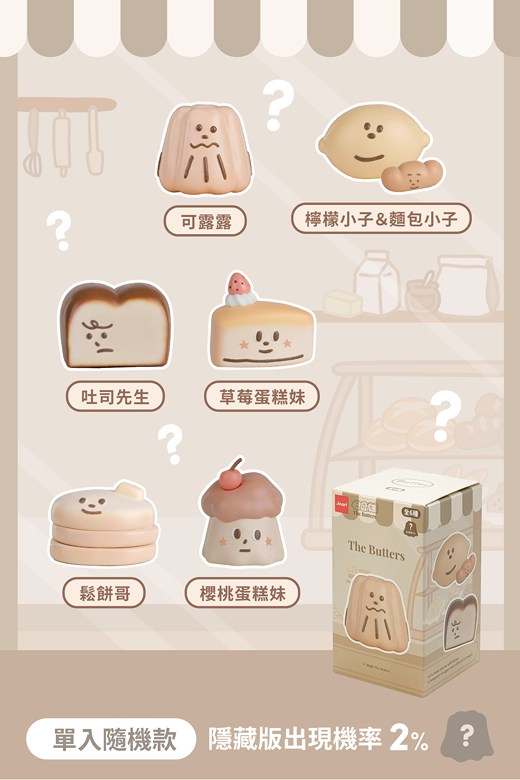 【JINART】奶油家族公仔盲盒(單入隨機款)