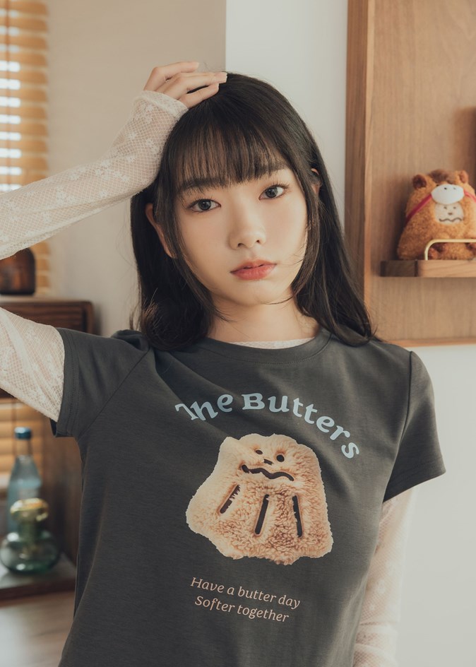 毛茸茸可露露合身短Tee