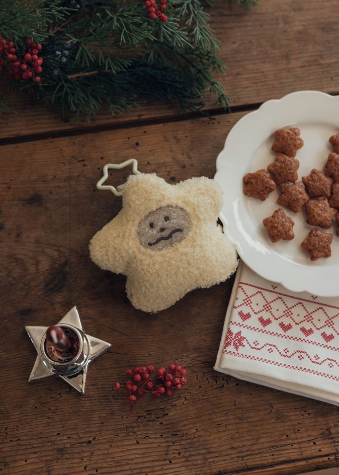 可露露星星絨毛吊飾