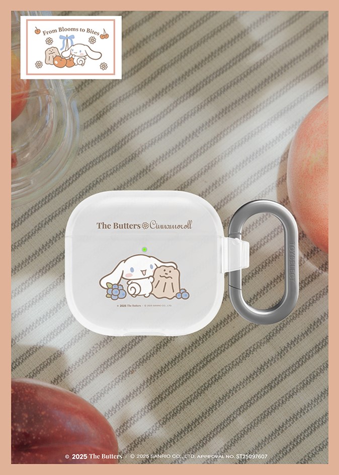 【TOYSELECT】奶油家族x大耳狗 藍莓相隨強悍耳機套(AirPods 4)