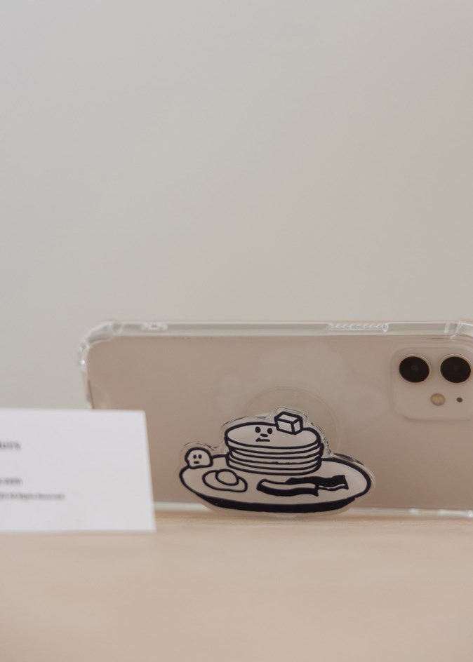 早餐系列透明手機支架