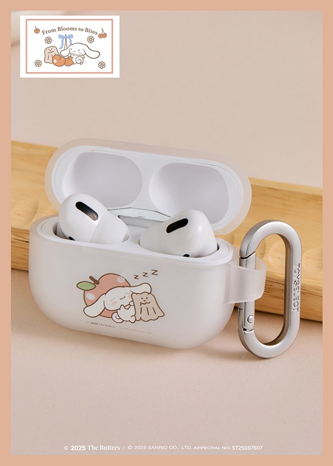【TOYSELECT】奶油家族x大耳狗 躺香甜蘋果強悍耳機套(AirPods Pro/Pro 2)