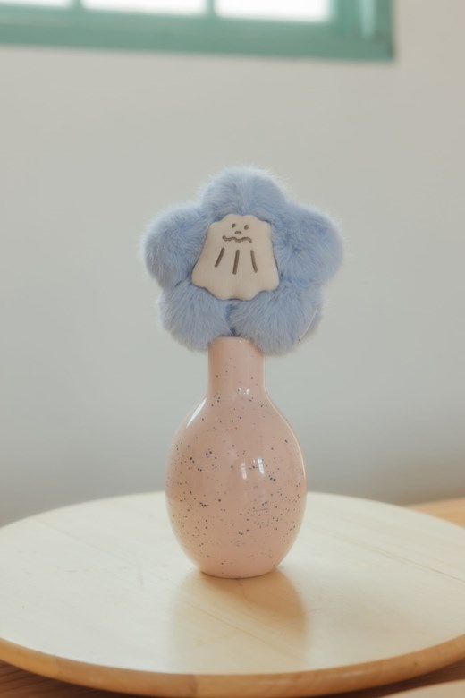 可露露花朵絨毛吊飾