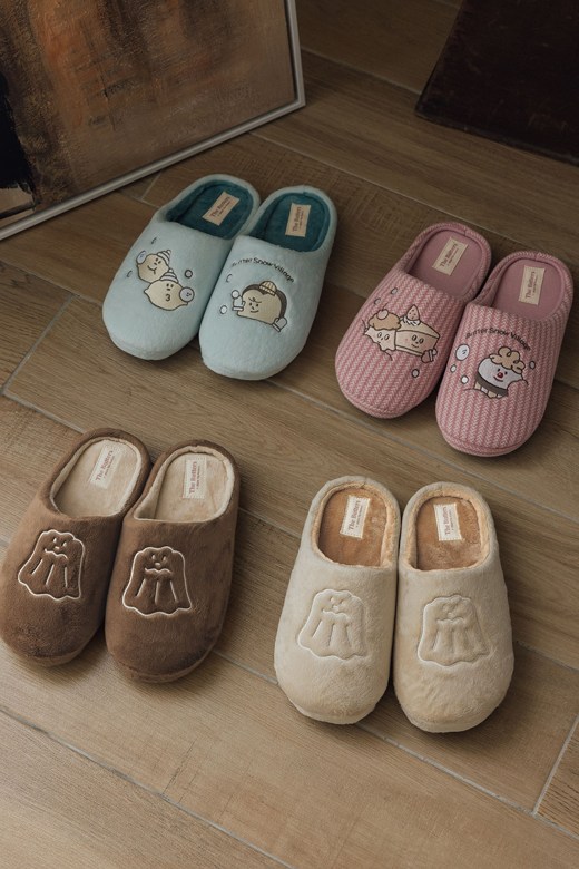 【Paidal】雪村系列毛絨室內拖鞋