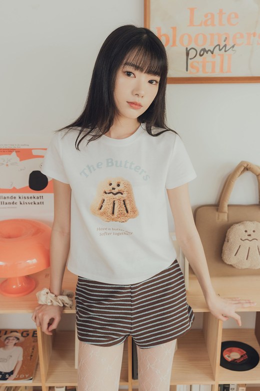 毛茸茸可露露合身短Tee