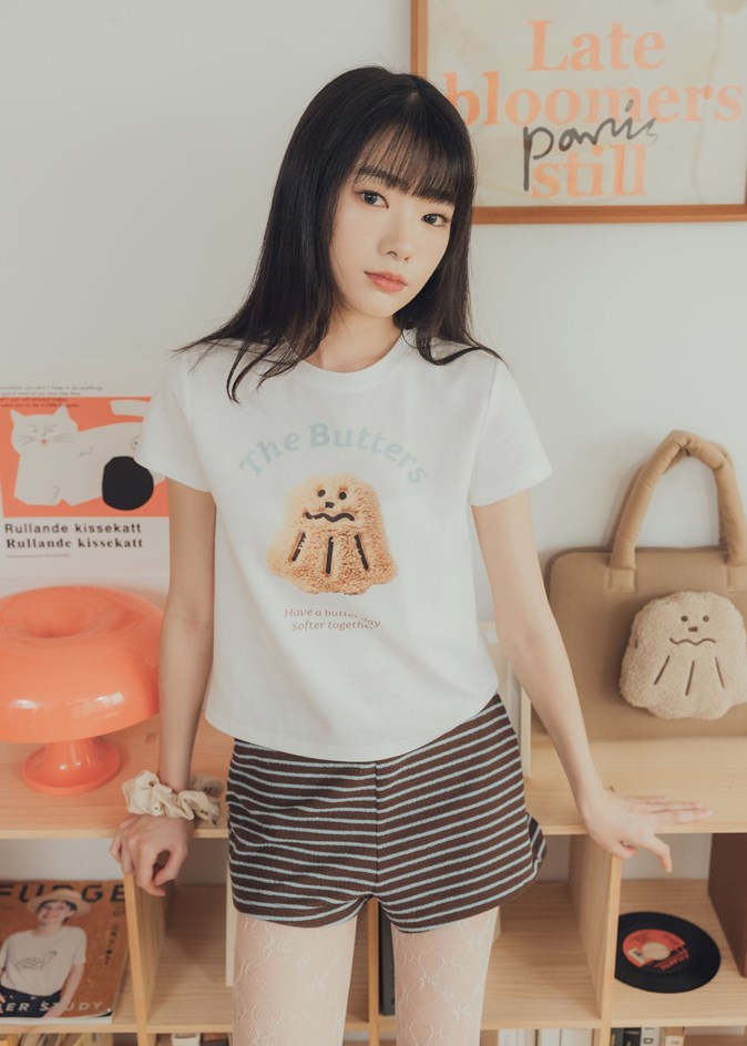 毛茸茸可露露合身短Tee