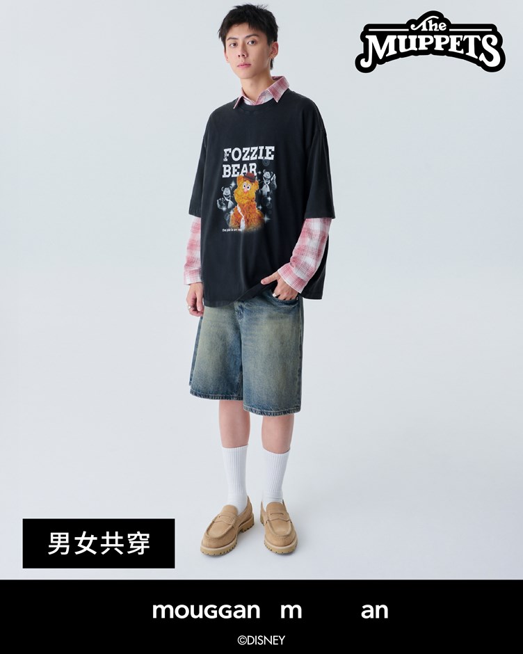 MUPPETS系列丹寧短褲
