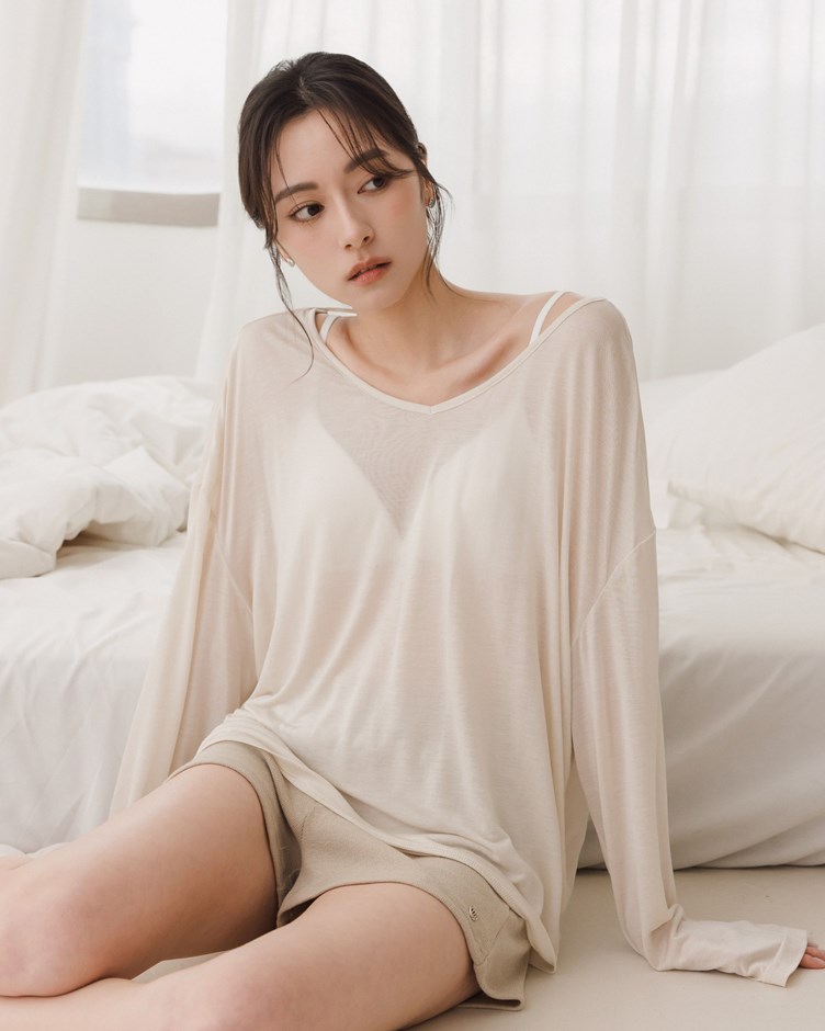 裸感天絲面膜美背綁帶上衣